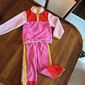 Hannah Andersson Colorblock Fleece Sweatsuit